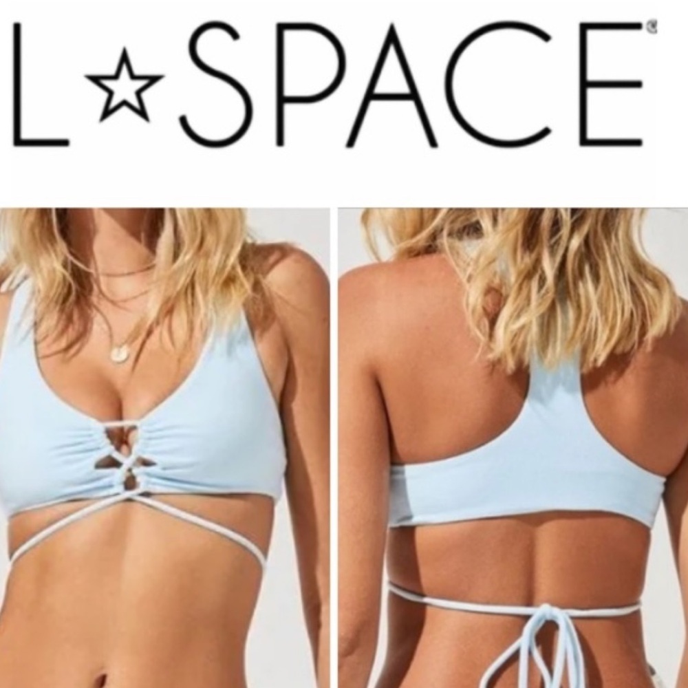 NWT L*Space Tangy Terry Dax Bikini Top